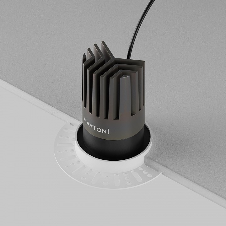 Встраиваемый светильник maytoni technical dl121-15w-3k-trs-b