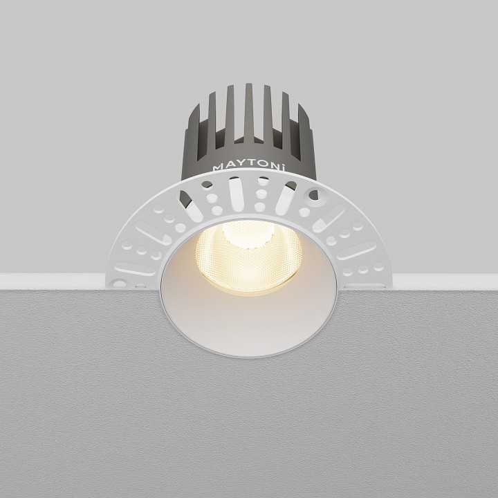 Встраиваемый светильник maytoni technical dip dl121-15w-3k-trs-w