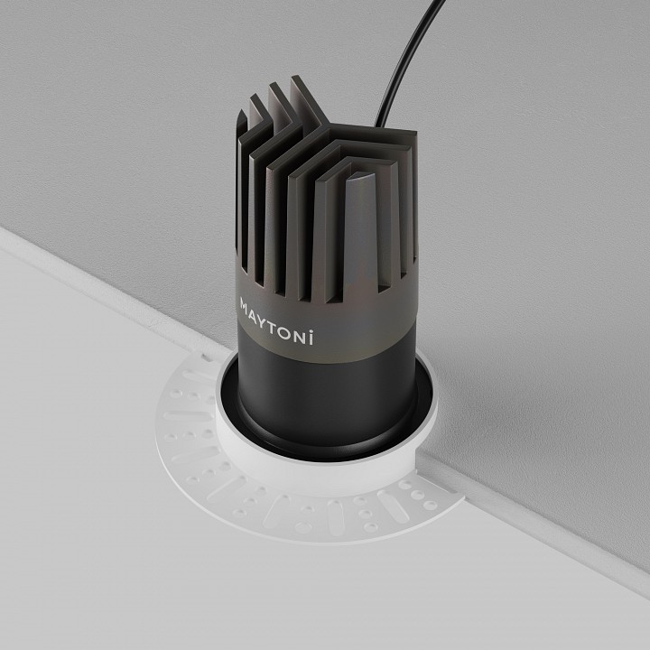Встраиваемый светильник maytoni technical  dl122-15w-3k-trs-b