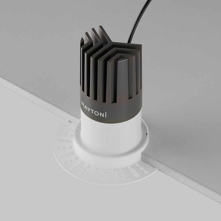 Встраиваемый светильник maytoni technical  dl122-15w-3k-trs-w