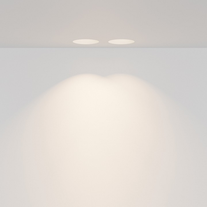 Встраиваемый светильник maytoni technical gyps modern dl123-gu10-02-w