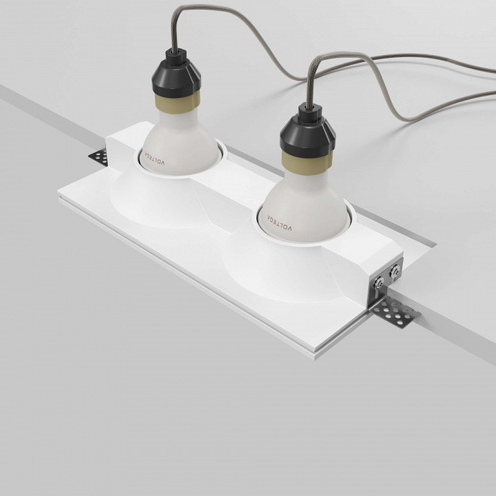 Встраиваемый светильник maytoni technical gyps modern dl129-gu10-02-w