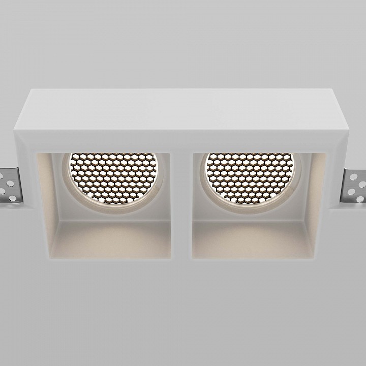 Встраиваемый светильник maytoni technical gyps modern dl131-gu10-02-w