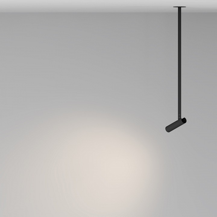 Встраиваемый светильник на штанге maytoni technical focus t p141rs-l125-6w3k-b