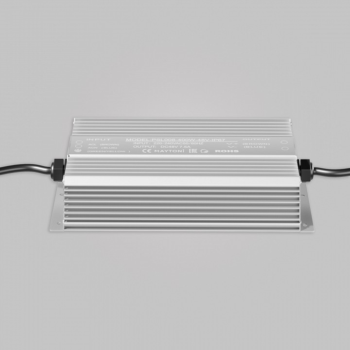 Блок питания с проводом maytoni technical power supply magnetic psl008-400w-48v-ip67