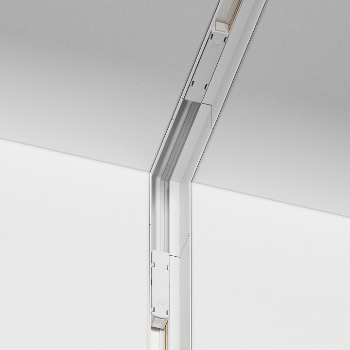 Соединитель угловой внешний для треков накладных maytoni technical accessories for tracks tra004icl-22w