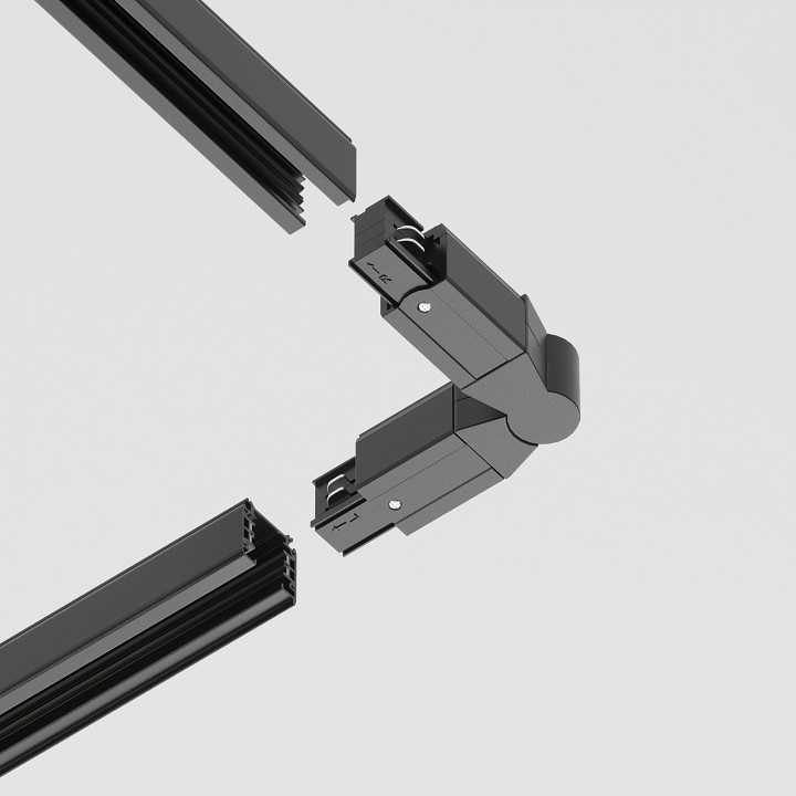 Соединитель угловой l-образный для треков maytoni technical accessorises tra005cs-31b