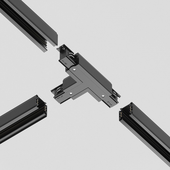 Соединитель t-образный для треков maytoni technical accessorises tra005ct-31b-l