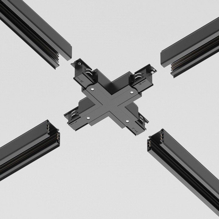 Соединитель x-образный для треков maytoni technical accessorises tra005cx-31b