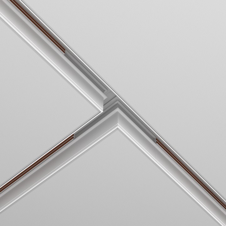 Соединитель t-образный для треков встраиваемых maytoni technical accessories for tracks exility tra034ct-42.12w