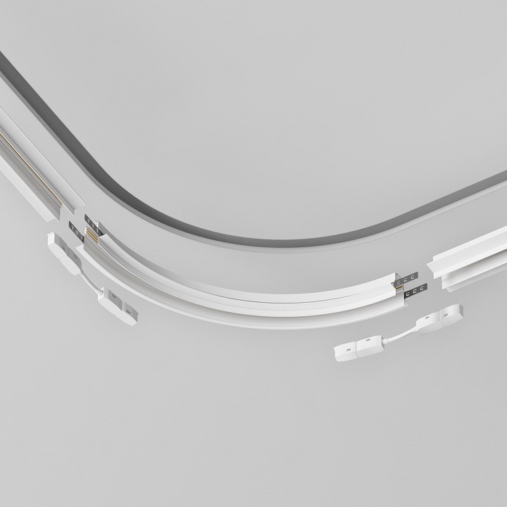 Трек накладной maytoni technical accessories for tracks exility tra044-angle-w