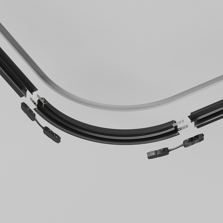 Соединитель радиусный для трека maytoni technical accessories for tracks exility tra044-angle.12b