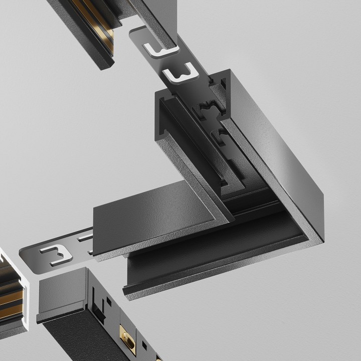 Соединитель угловой внутренний для треков maytoni technical  tra239cl-41b