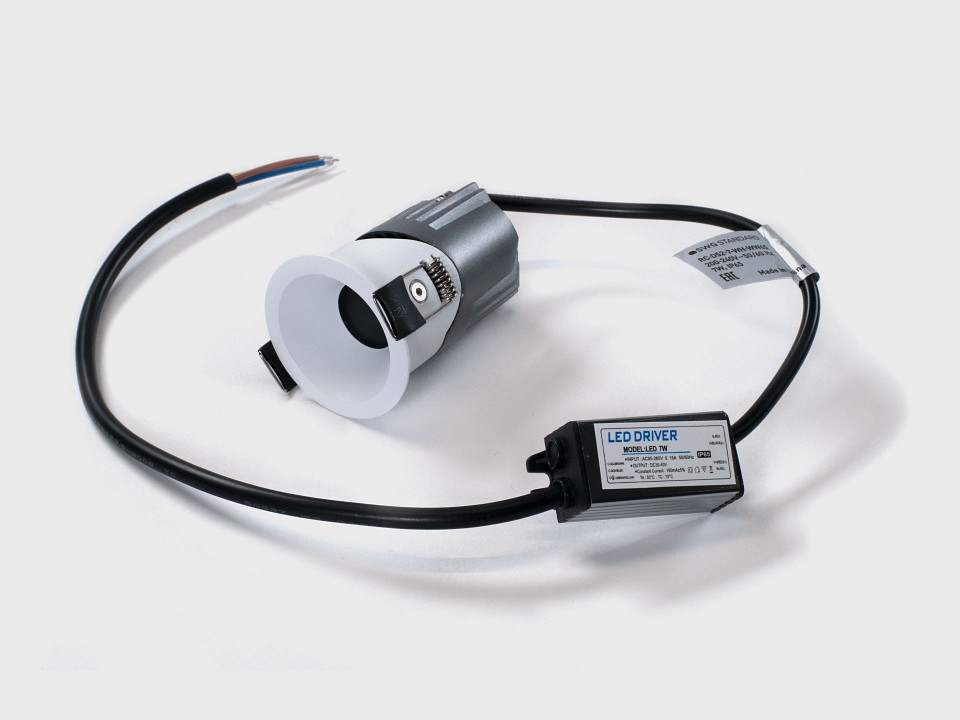 Встраиваемый светильник swg rc rc-d52-7-wh-ww65