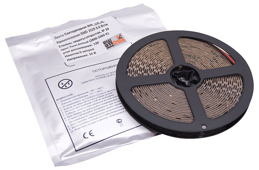 Лента светодиодная swg swg3120 swg3120-24-9.6-ww-m