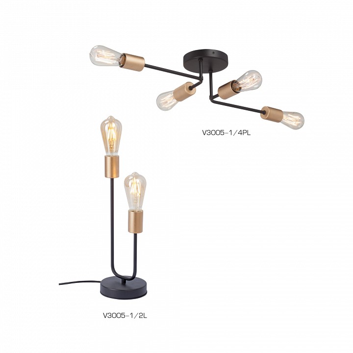 Настольная лампа декоративная vitaluce v3005 v3005-1/2l
