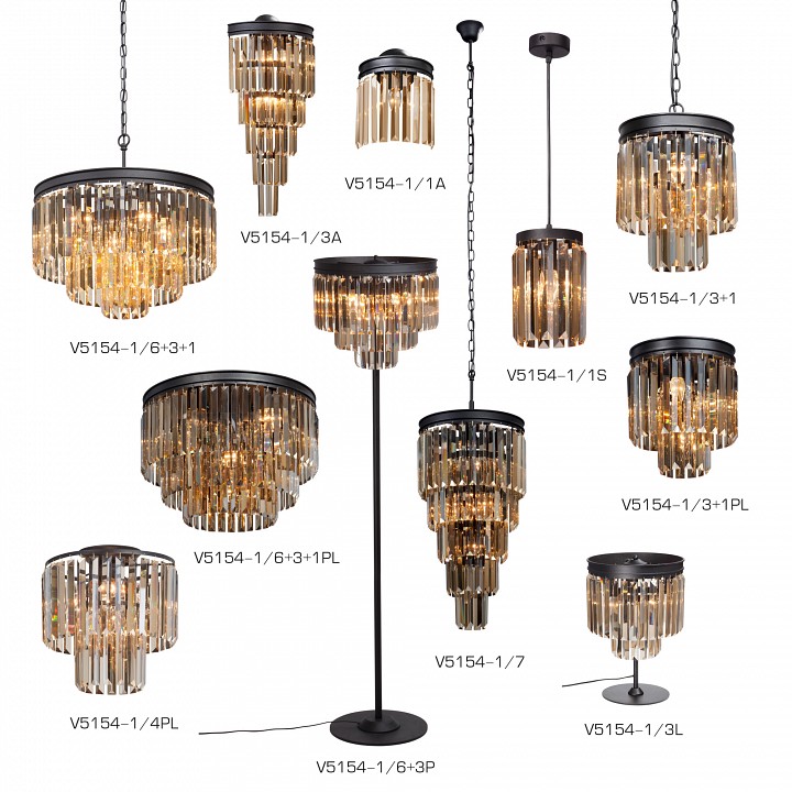 Потолочная люстра vitaluce v5154 v5154-1/4pl