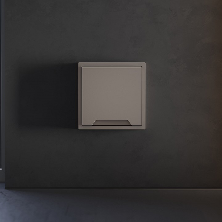 Накладка для розетки с заземлением и со шторками с крышкой voltum s70 vls000814