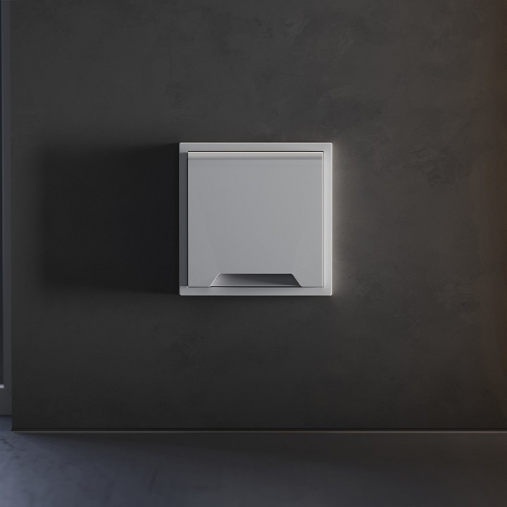 Накладка для розетки с заземлением и со шторками с крышкой voltum s70 vls000816