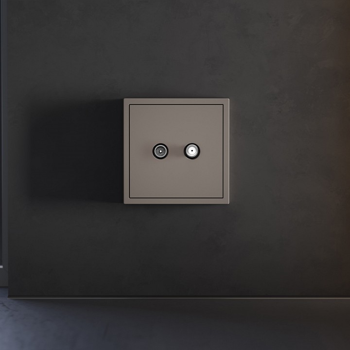 Накладка для тв-розетки и sat-розетки voltum s70 vls001614