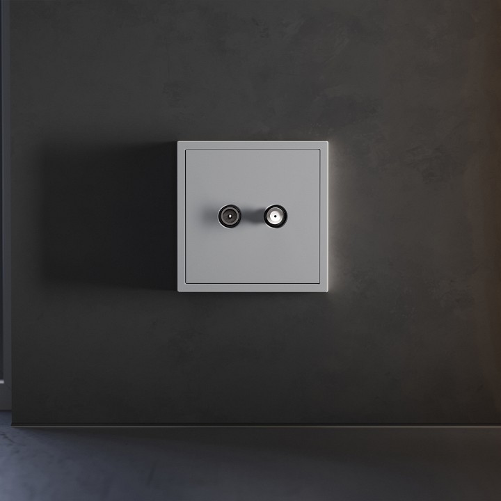 Накладка для тв-розетки и sat-розетки voltum s70 vls001616