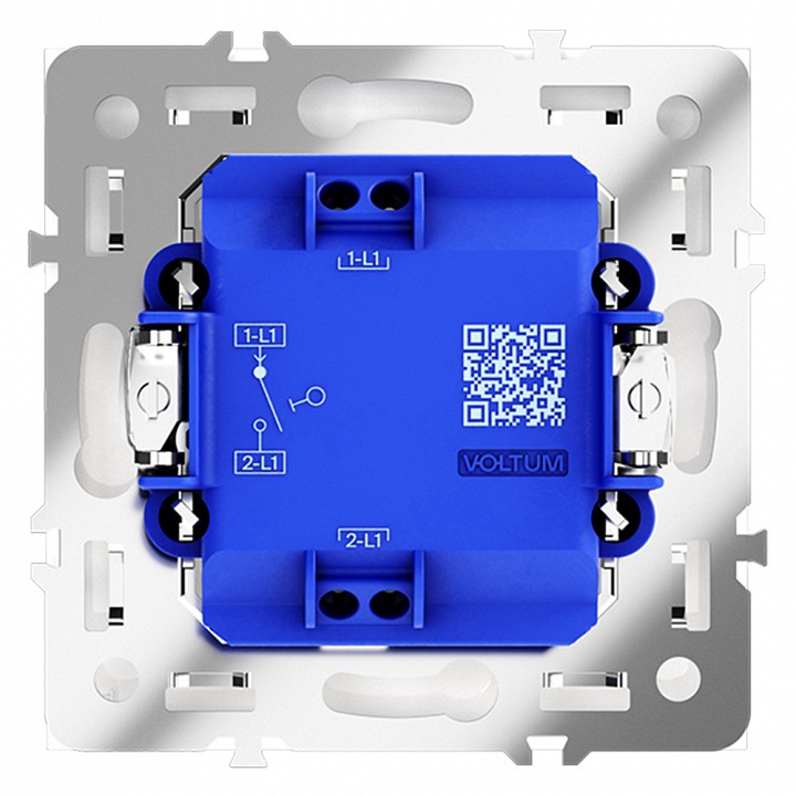 Выключатель одноклавишный без рамки voltum s70 vls010102