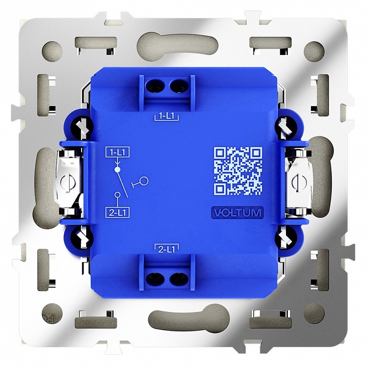 Выключатель одноклавишный без рамки voltum s70 vls010104