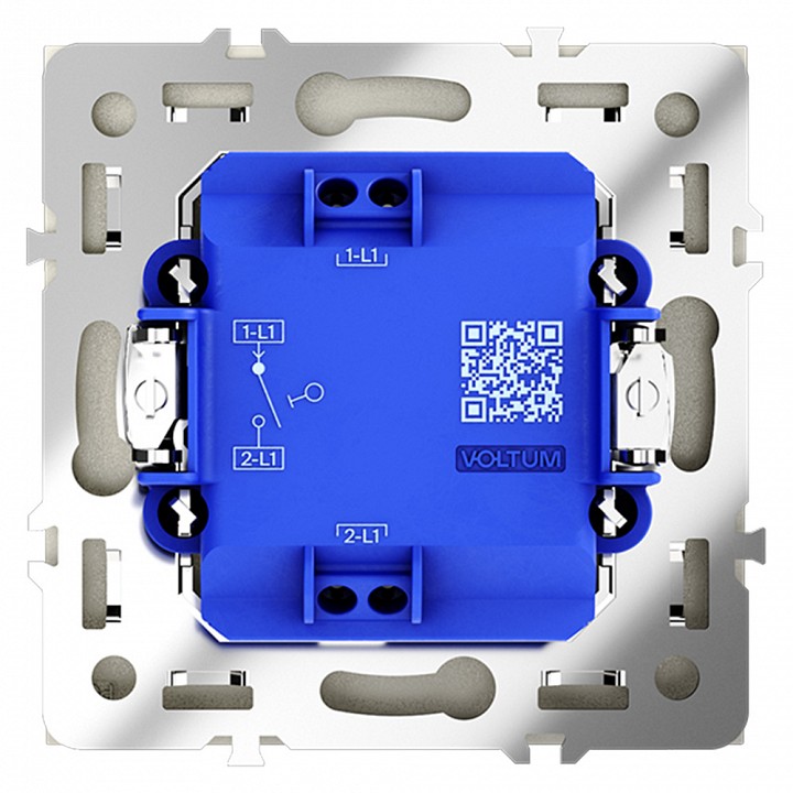 Выключатель одноклавишный без рамки voltum s70 vls010105