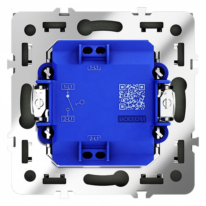 Выключатель одноклавишный без рамки voltum s70 vls010106