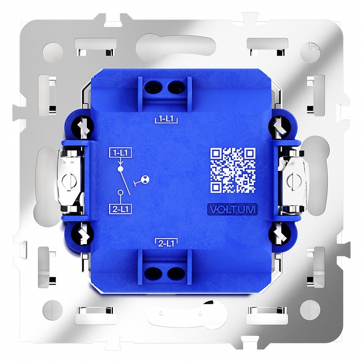 Выключатель одноклавишный с подсветкой без рамки voltum s70 vls010203