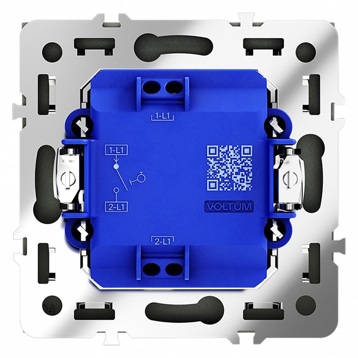 Выключатель одноклавишный без рамки voltum s70 vls010606