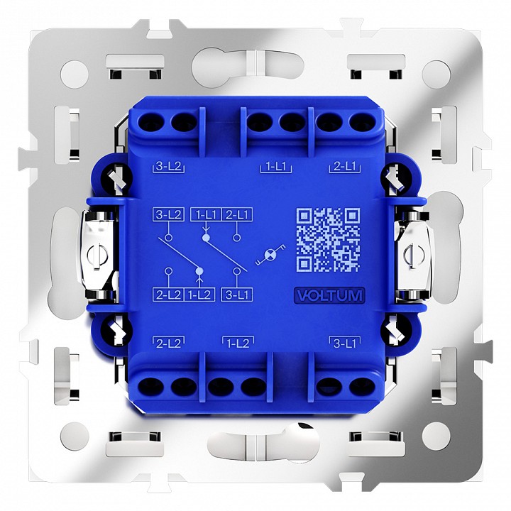 Выключатель проходной двухклавишный с подсветкой без рамки voltum s70 vls020402