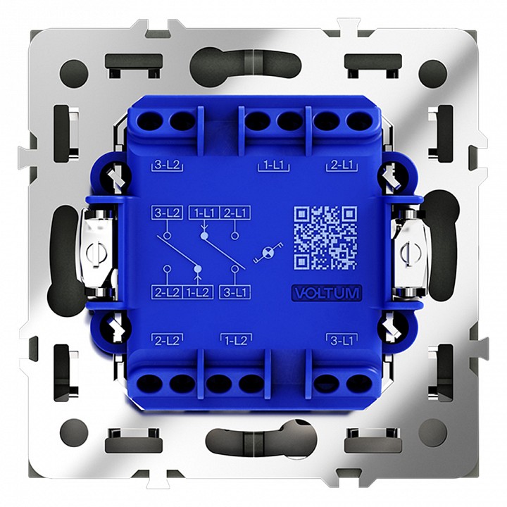 Выключатель проходной двухклавишный с подсветкой без рамки voltum s70 vls020408