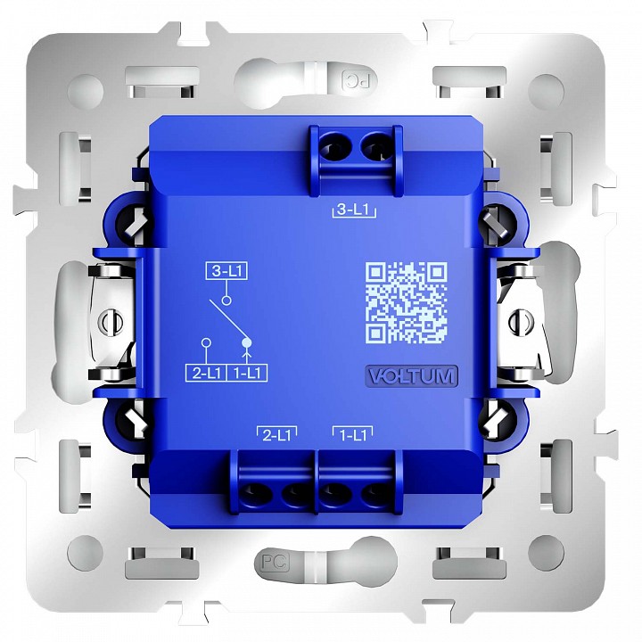 Выключатель для жалюзи без рамки voltum s70 vls020702
