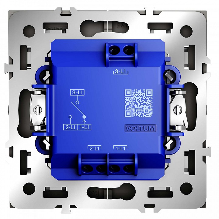 Выключатель для жалюзи без рамки voltum s70 vls020703