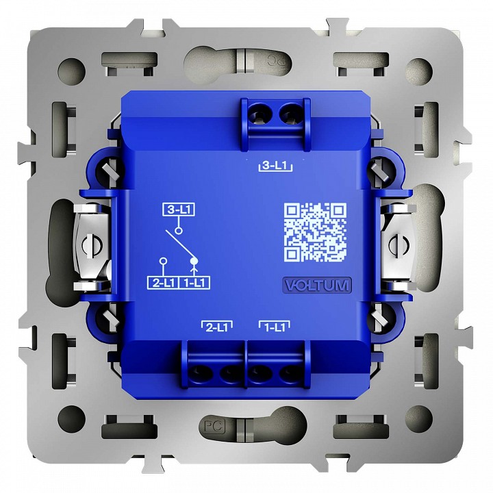 Выключатель для жалюзи без рамки voltum s70 vls020705