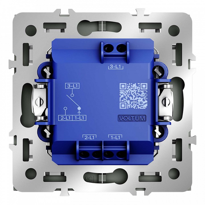Выключатель для жалюзи без рамки voltum s70 vls020706