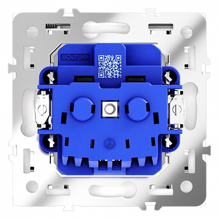 Розетка с заземлением и со шторкой, Без рамки с крышкой voltum s70 vls040301