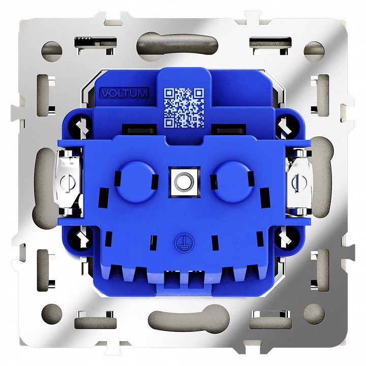 Розетка с заземлением и со шторкой, Без рамки с крышкой voltum s70 vls040304