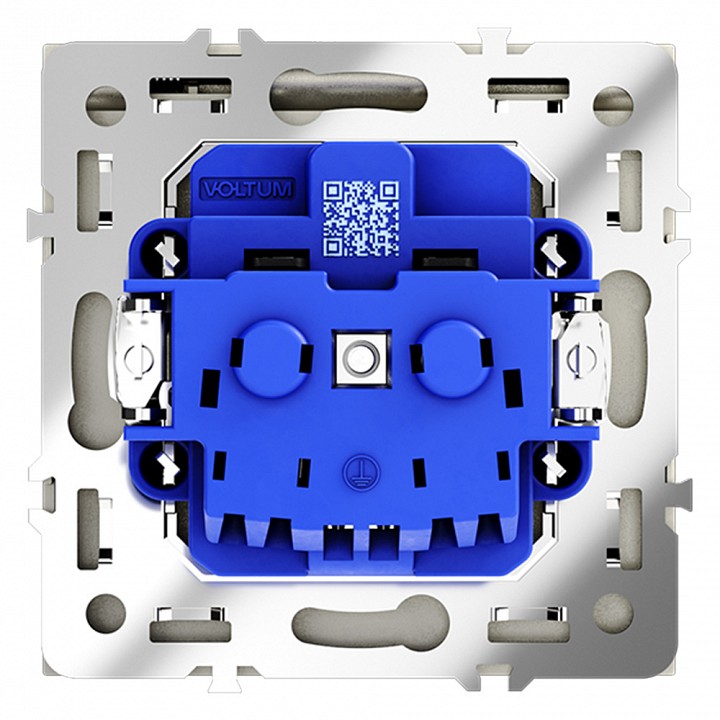 Розетка с заземлением и со шторкой, Без рамки с крышкой voltum s70 vls040305