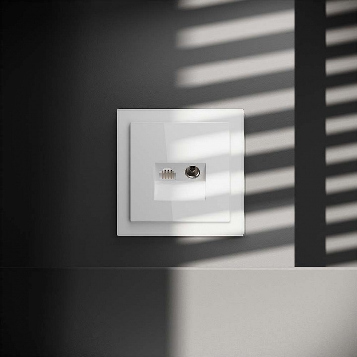 Выключатель для жалюзи без рамки voltum s70 vls060701