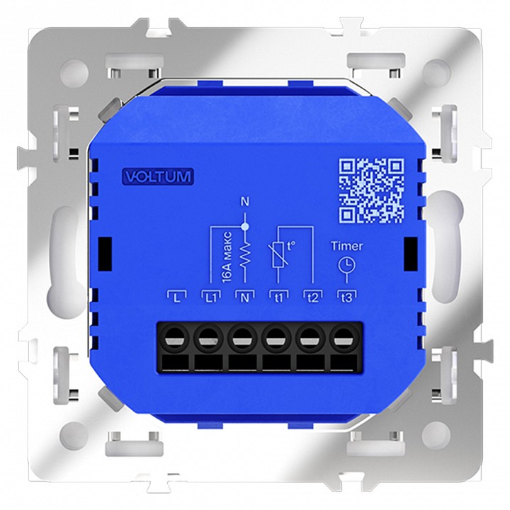 Терморегулятор электромеханический для теплого пола без рамки voltum s70 vls070101