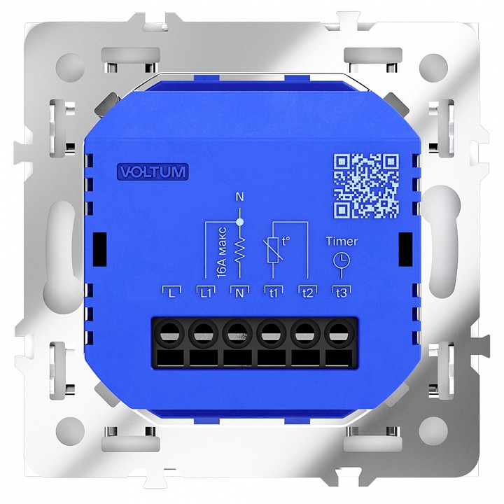 Терморегулятор электромеханический для теплого пола без рамки voltum s70 vls070103