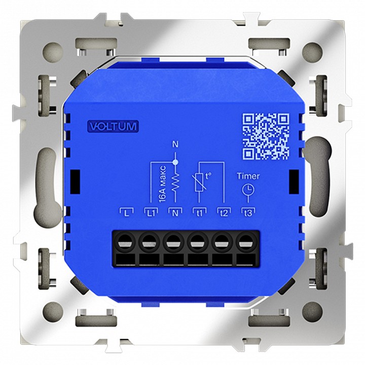 Терморегулятор электромеханический для теплого пола без рамки voltum s70 vls070105