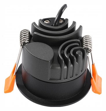 Встраиваемый светильник iledex technical mars 107-7w-d64-3000k-24dg-bk