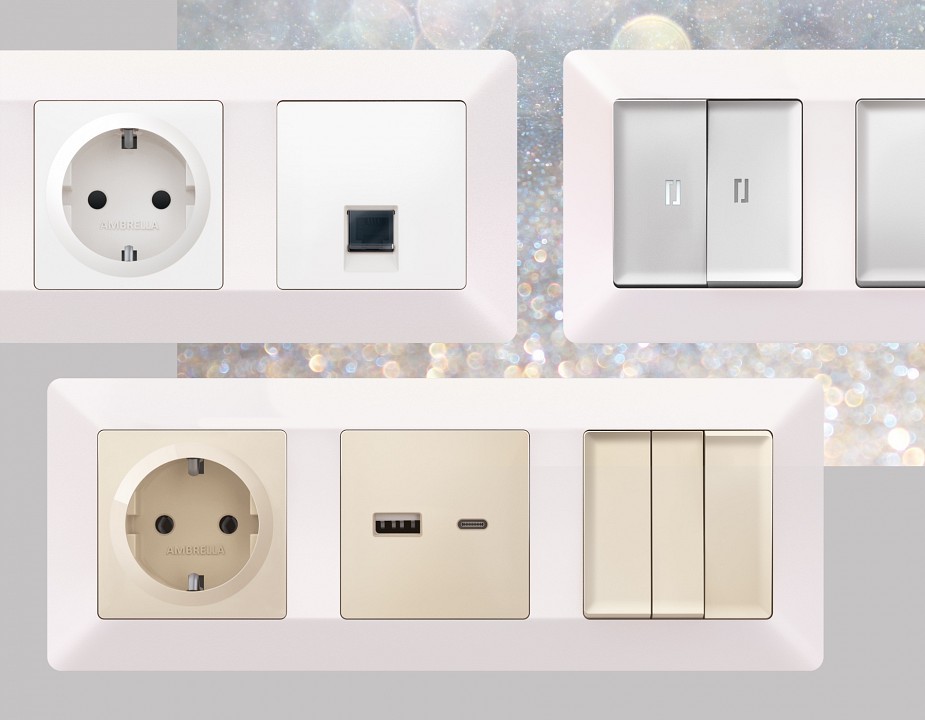 Рамка на 3 поста ambrella volt alfa af110203