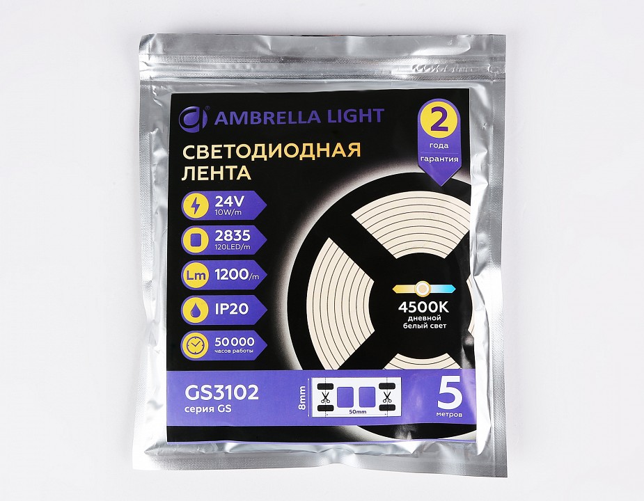 Лента светодиодная ambrella light gs gs3102