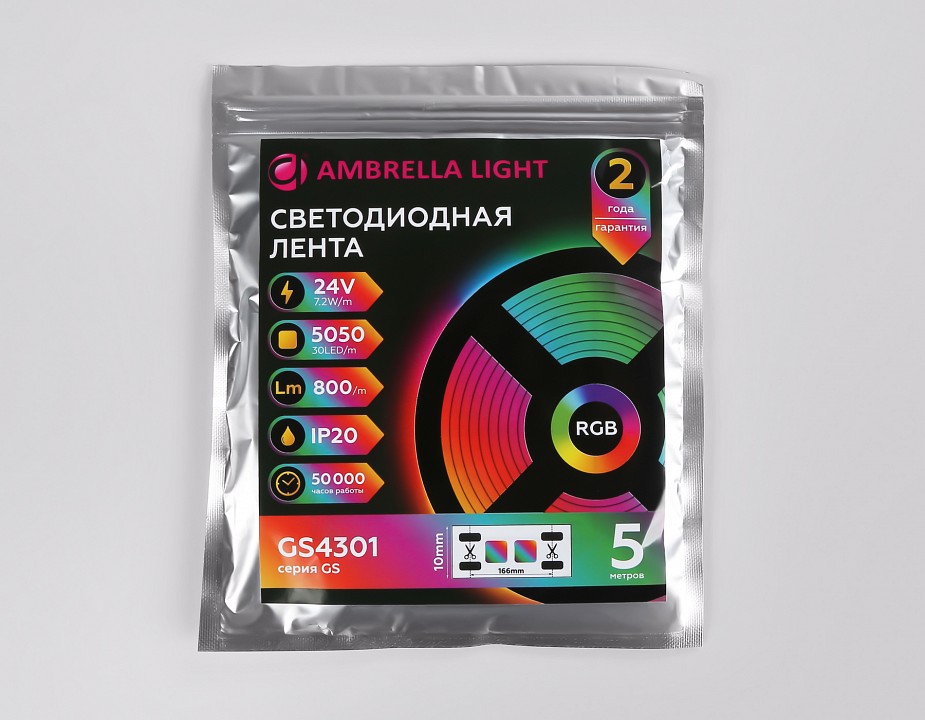 Лента светодиодная ambrella light gs gs4301