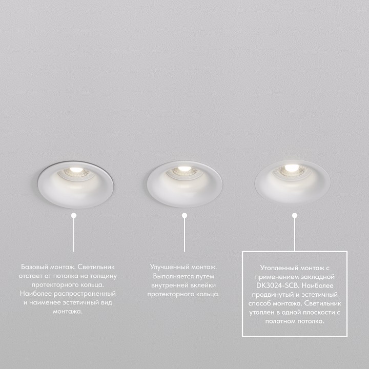 Рамка на 1 светильник denkirs scb dk3024-scb