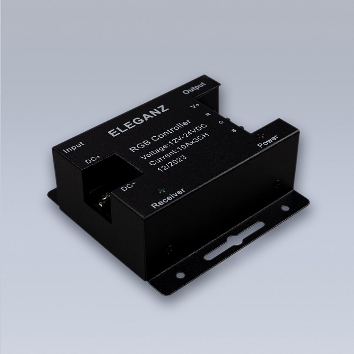 Контроллер-регулятор цвета rgb с пультом ду eleganz  1005